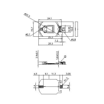 Porte-cellule de pièce pour CR2016