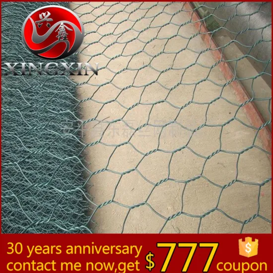 high quality galvanized hexagonal gabion mesh stone wall