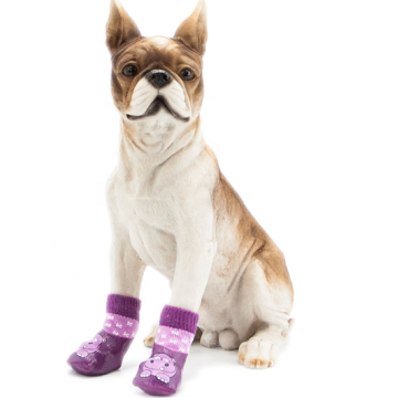 Chaussettes imprimées antidérapantes pour chien