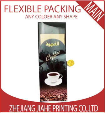Food grade coffee bags with valve