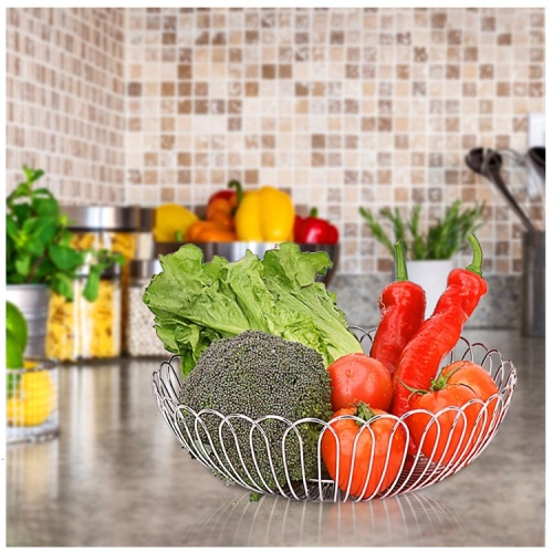 Stainless Steel Wire Mesh Fruit Vegetable Basket