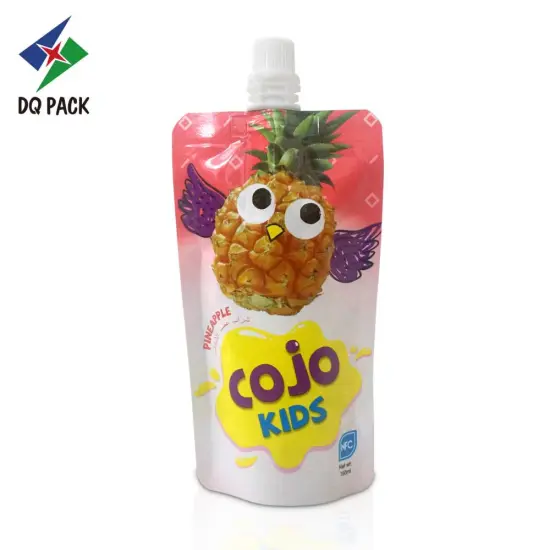 Juice pouches with spout Aluminum Food grade material