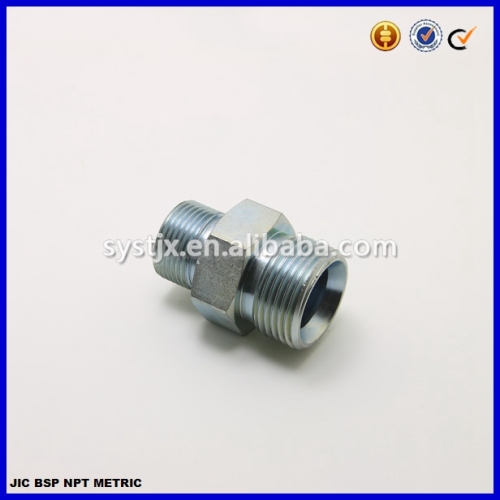 Steel threaded high pressure hydraulic adapter