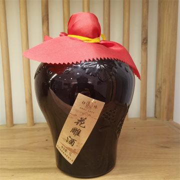 huadiao rice wine in jars