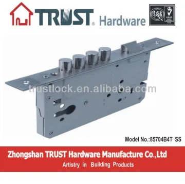 TRUST 70mm backset 4 Round bolt double mortise lock