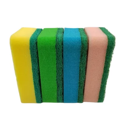 Sponge with Scrub Sponge for Household Cleaning
