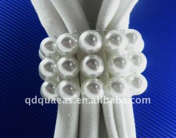 wedding pearl napkin ring, wedding napkin holder
