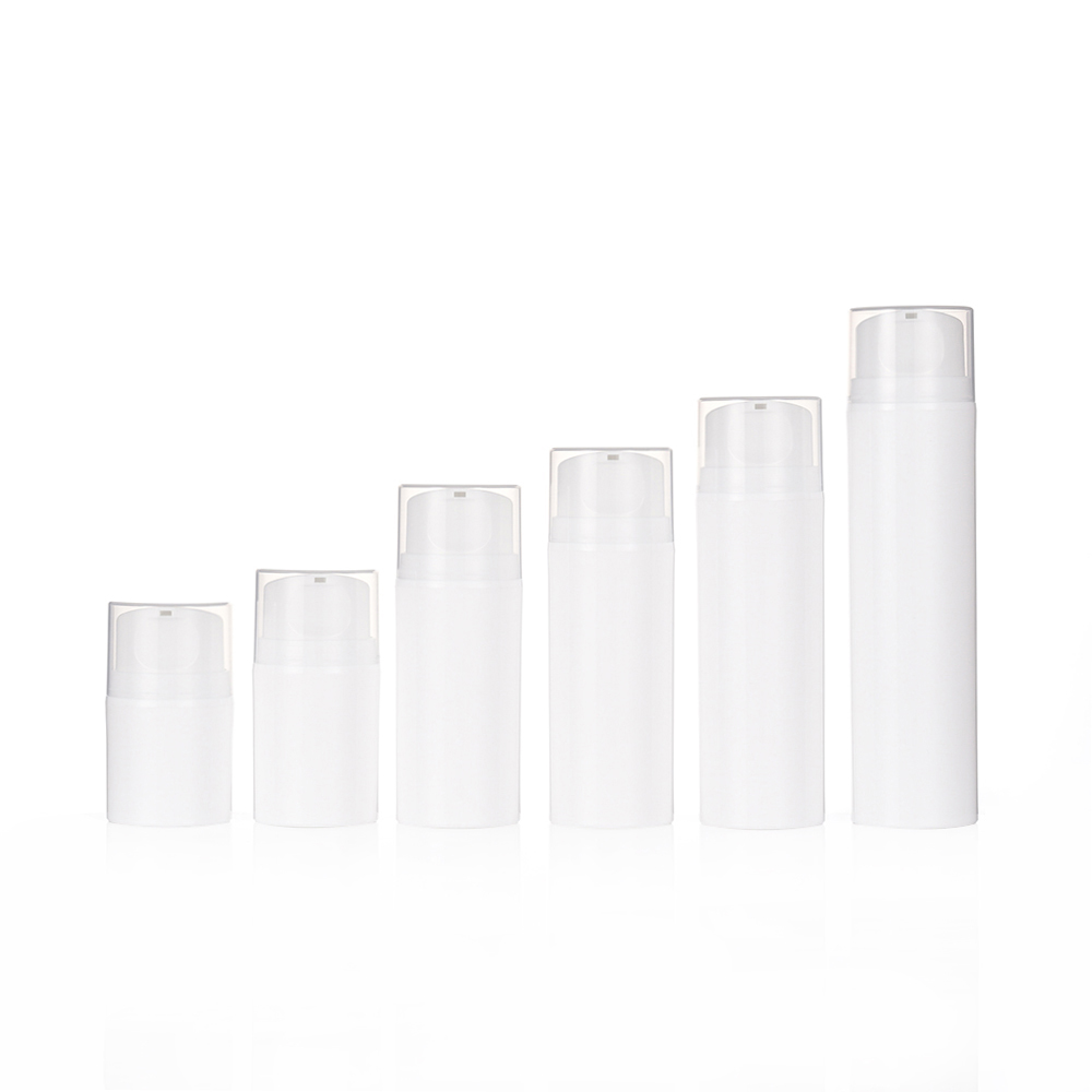 White Plastic Vacuum Airless Bottle for Lotion