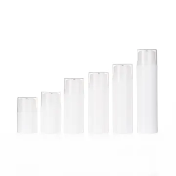 White Plastic Vacuum Airless Bottle for Lotion