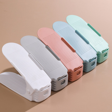 Foldable Double-Layer Shoe Rack for Household and Dormitory Storage