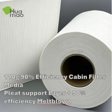 média filtrant de cabine d'efficacité de 110g 90%