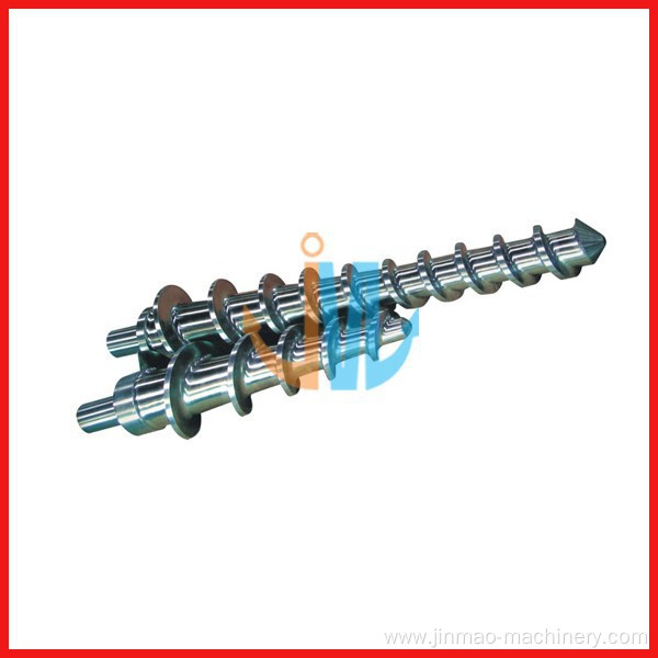 Rubber extruder screw barrel