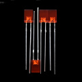 Super Bright Red 2 × 5 × 7mm Rectangle Kupyola-Pabowo Nyali za LED