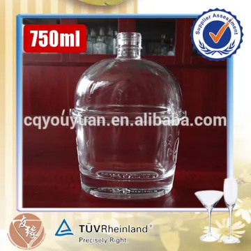 Popular brand spirits wine bottle high grade glass whisky brandy liquor 750ml screw top glass bottles