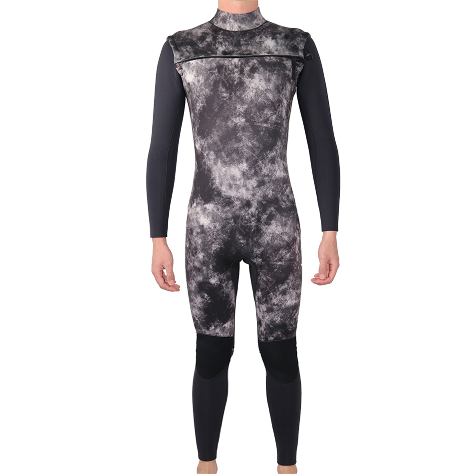 BENEBIP 5/3 mm Neoprene Front Zip Fullsuit Wetsuit Mens