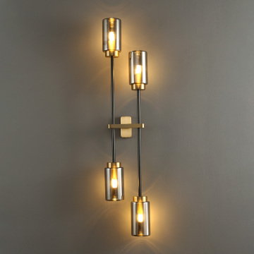 Nordic Copper LED Wall Lamp for Home Indoor Corridor