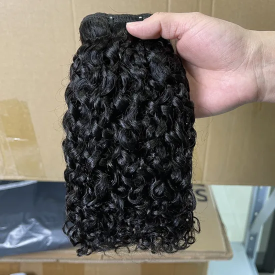 Factory price high quality double drawn hair, double drawn mink raw virgin human hair, double drawn spiral pixel curl
