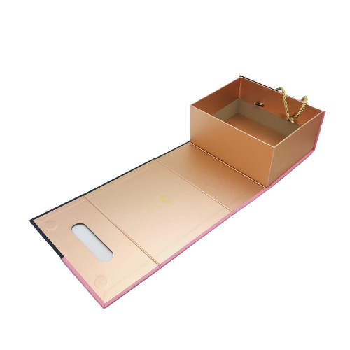 Book shape food packaging handle box