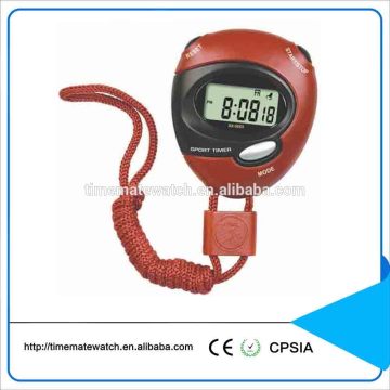2016 Hot sales small pocket strap alarm calendar digital sport stop watch