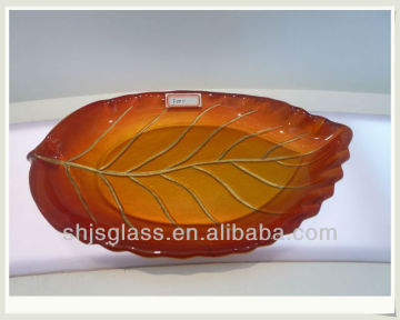 color spray glass plate
