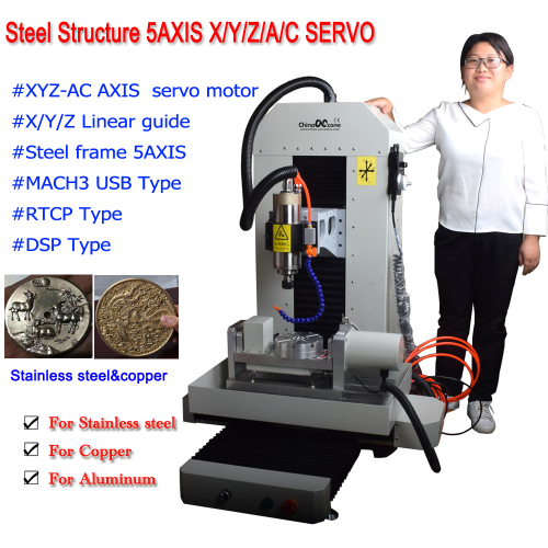 Steel 5AXIS CNC 2.2KW spindle Vertical CNC engraver machine 3040 5Axis Engraving Milling/Cutting Machine with MACH3 USB/RTCP/DSP