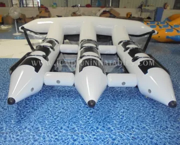 Large Inflatable Flyfish adults towable banana boat,9 seats Inflatable Fly Fish PVC banana boat