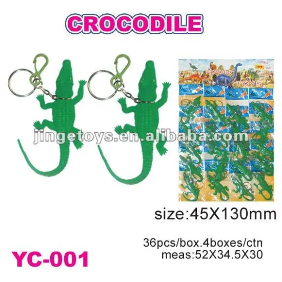 Sell promotional soft PVC crocodile key chain