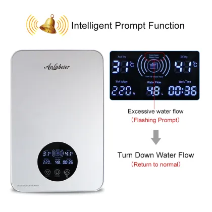 Fast Hot Instant Electric Water Heater - Easy Install Home Use
