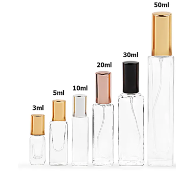 3ml Mini Square Shape Glass Perfume Bottle