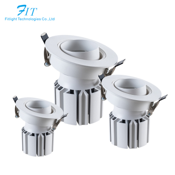 Cob LED Ceiling-Mounted Spotlights: Dimmable Anti-Glare Grille Spotlights for Home and Exhibition Halls