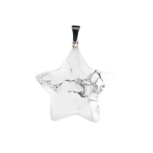 Howlite 30mm Star Pendant Pendant for DIY Making Jewelry