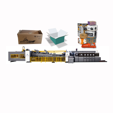 Hochgeschwindigkeits -Flexo -Druck-, Schlitz- und Sterbungsmaschine für Wellkisten