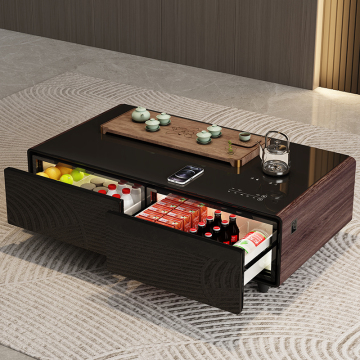 Moderner Primst Wine Cellar Smart Kühlschrank mit heißem Wasserkocher und Tee -Set für Wohnzimmer