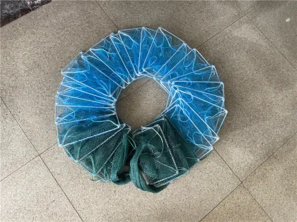 Wholesale Aquaculture Trap - Crab, Lobster, Shrimp Trap AC31 21*32CM 27 Sections 12 Ply Tail