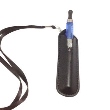 2014 Factory price lanyard leather bag for e-cigs