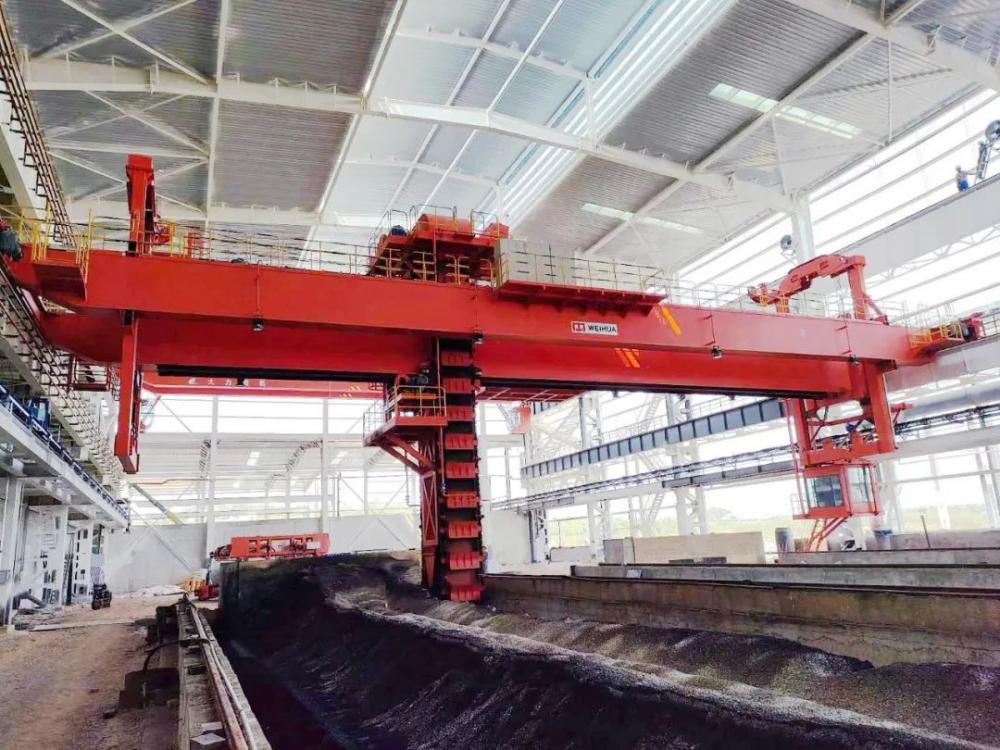 Chain Bucket Bridge Material Handling Crane