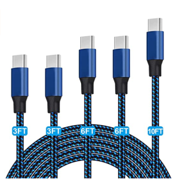 Anpassad logotyp Nylon USB -laddare kablar 1m 2m 3m 2.4A Snabbladdningskablar för iPhones