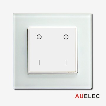 Smart home wifi electric switch with touch screen and tempered glass frame