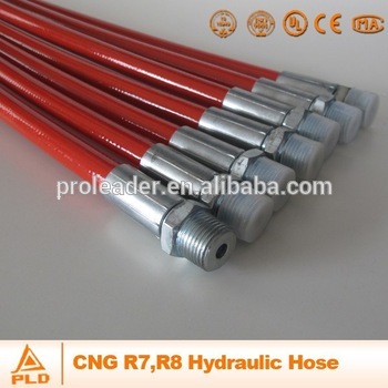 SAE 100 R7/R8 black nylon tube /nylon tubing /hydraulic braid rubber hose
