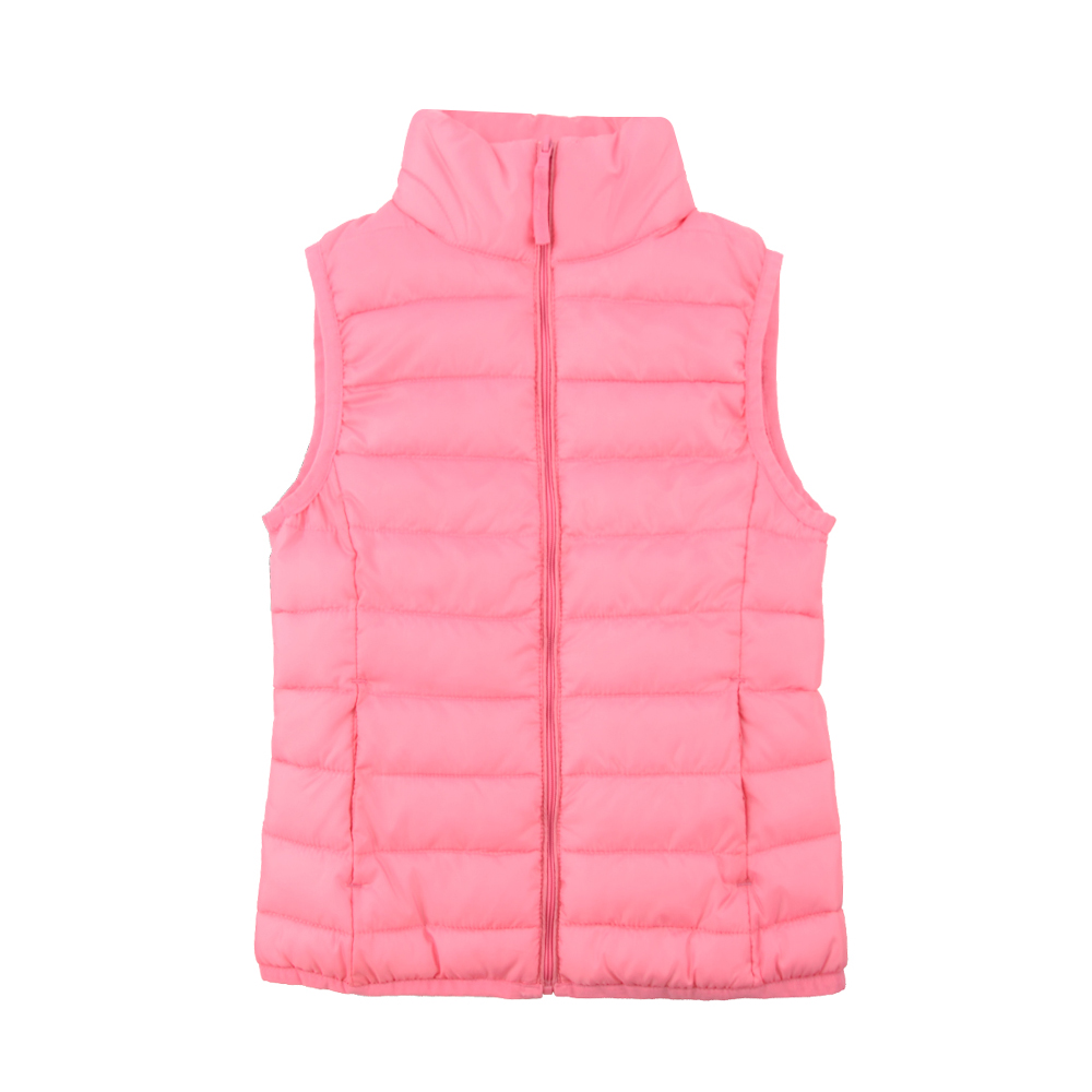 Padded Vest with Stand Collar