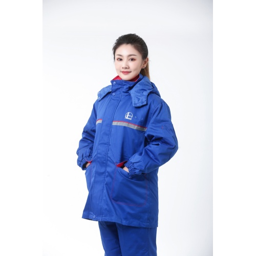 Coton uniformes anti-statiques bleus et froids en polyester