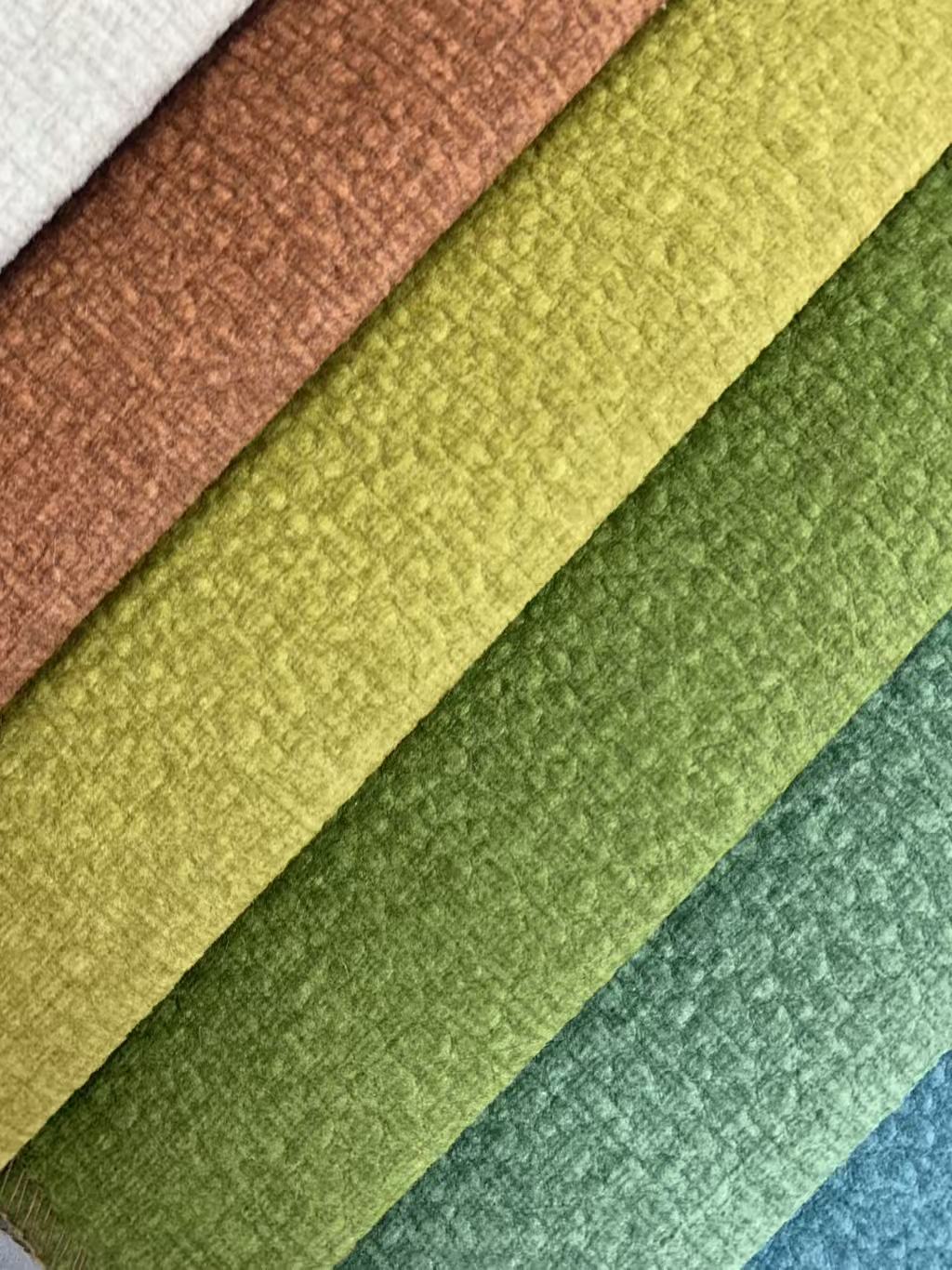 Nuevo diseño de tela de sofá estampada en terciopelo Mosha