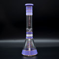 Purple transparent glass hookah