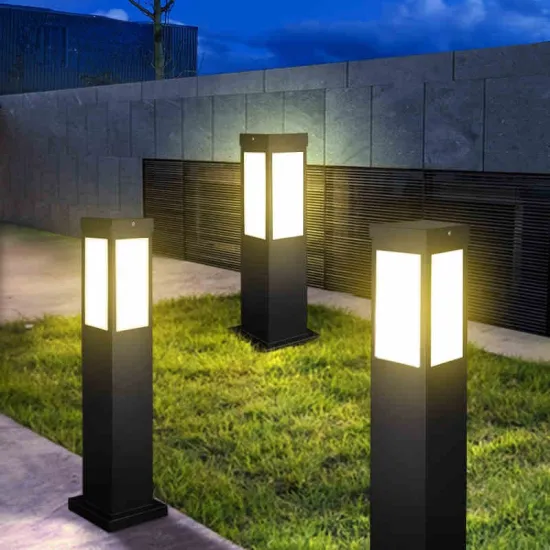 IP65 Solar Garden Post Lamp - LED Bollard Light for Landscape Decor