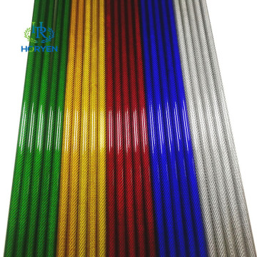 Custom logo cheap price colored carbon fiber tube