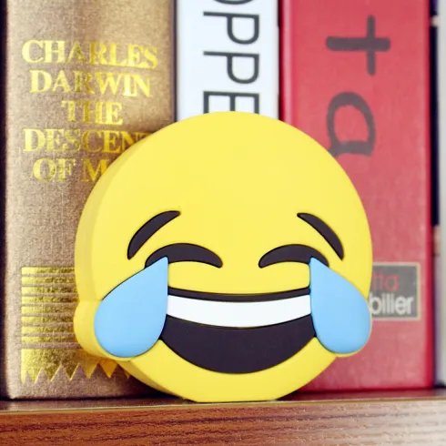 Laughing face Emoji power bank for Holiday gifts promotion