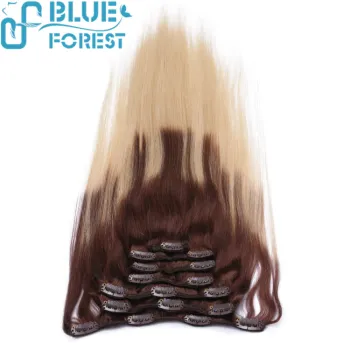 2016 new style salon hair wholesale price remy hair Clips In Hair Extensions