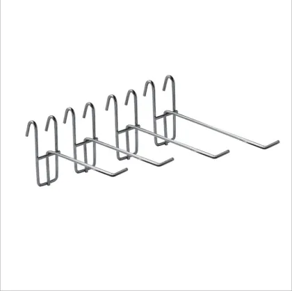 Chrome Single Long Peg Hooks (4.5mm Thickness) for Retail Display