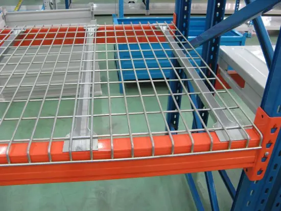 Wire mesh decks for pallet racking