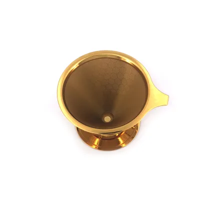 BEILANG Titanium Coated Stainless Steel Pour Over Coffee Dripper